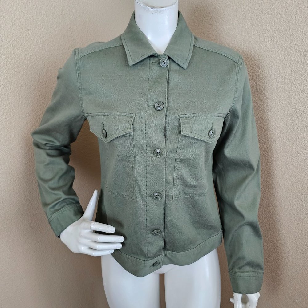 Liverpool Olive Green Utility Jacket - Picture 3 of 14